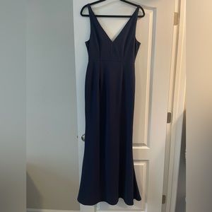 Formal Gown. Fitted. Navy. Worn once.